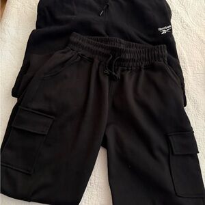 Reebok Black Jogger Pants